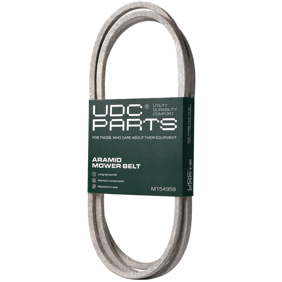 UDC Mower Belts secondary deck belt with aramid cord for durability and long life
