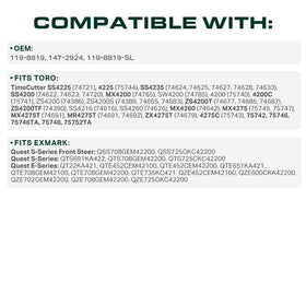 UDC 119-8819 belt for TimeCutter SS4235, robust construction for steady mowing