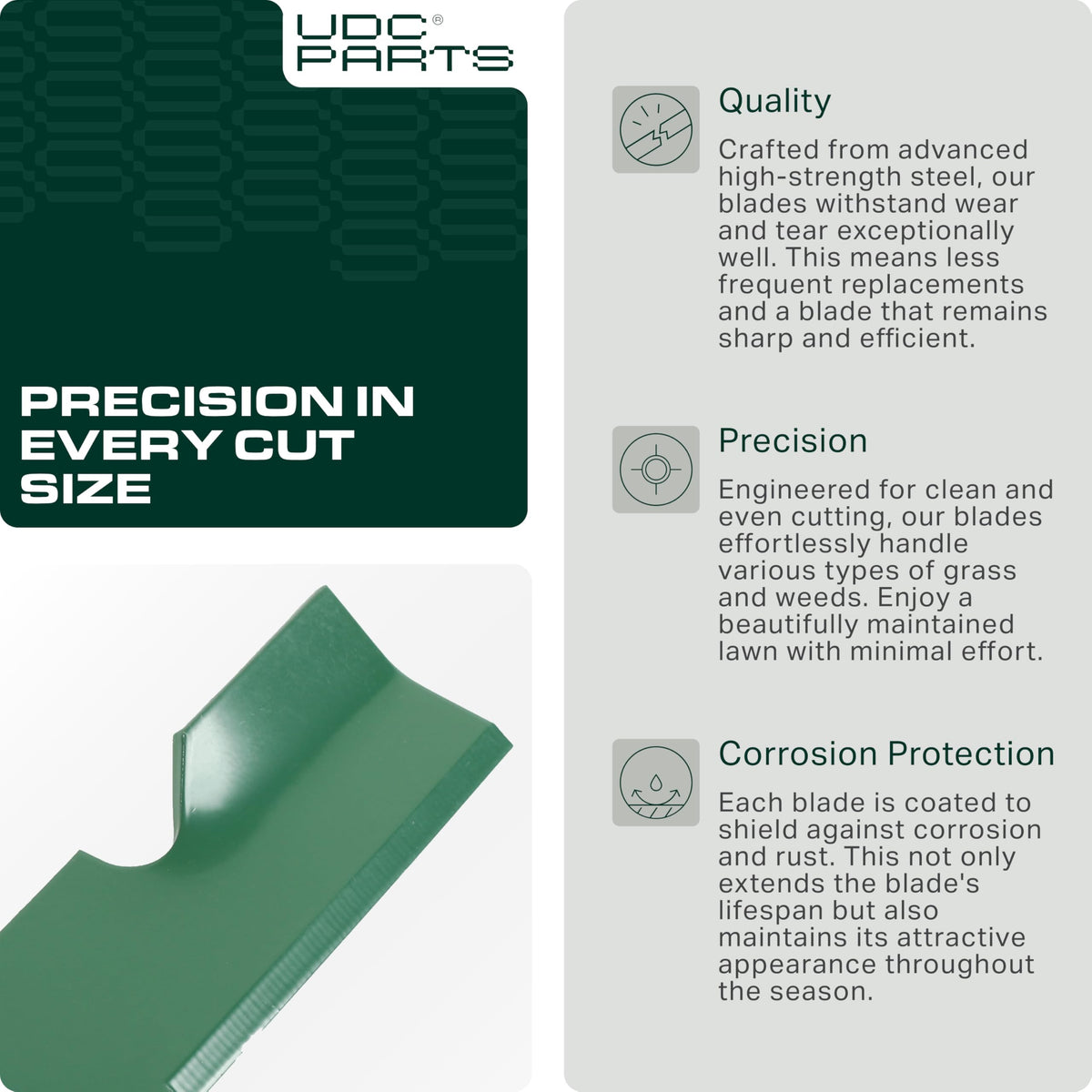 UDC Parts 103-6401-S blade install guide for 48-inch mowers