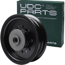 UDC Parts 196104 idler pulley with 5-3/8 inch outer diameter for deck efficiency
