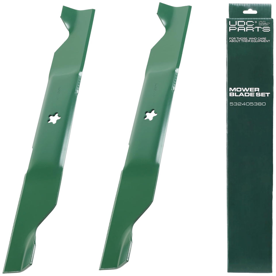 UDC Parts 405380 Husqvarna 46-inch mower blade front view for smooth, precise cuts