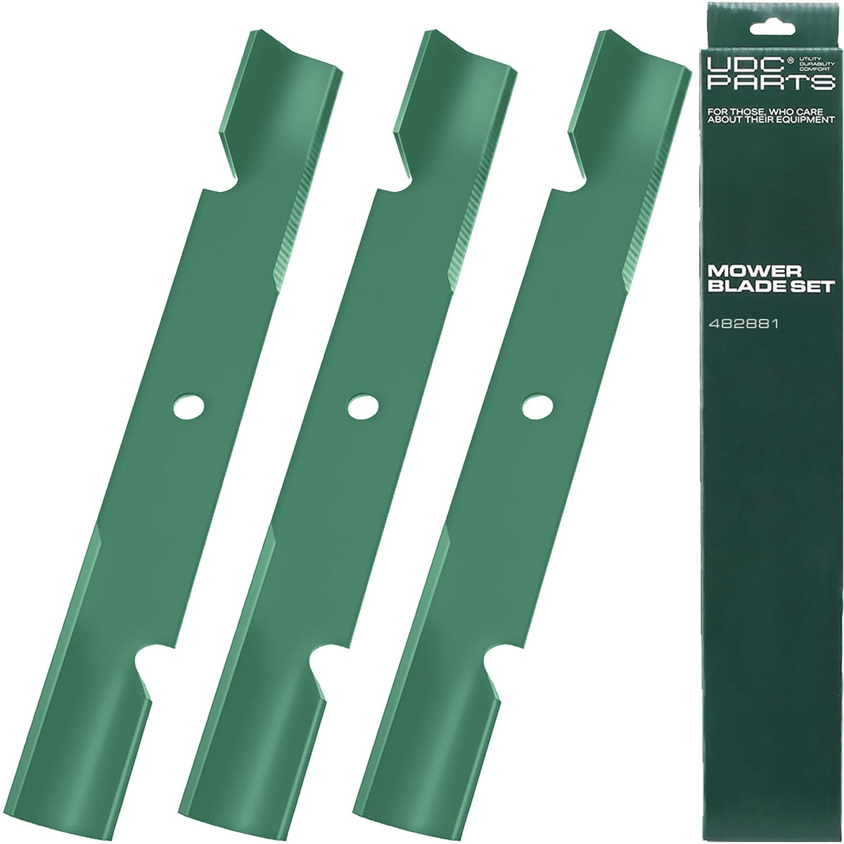 UDC Parts 482881 high lift blade ready for direct replacement on 61 inch decks
