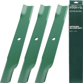 UDC Parts 601124 mower blades, angle view, dependable cutting