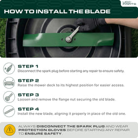 UDC Parts 601124 blade set, durable edges for clean cuts