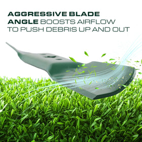 Blade dimensions highlight length and width for precise replacement.