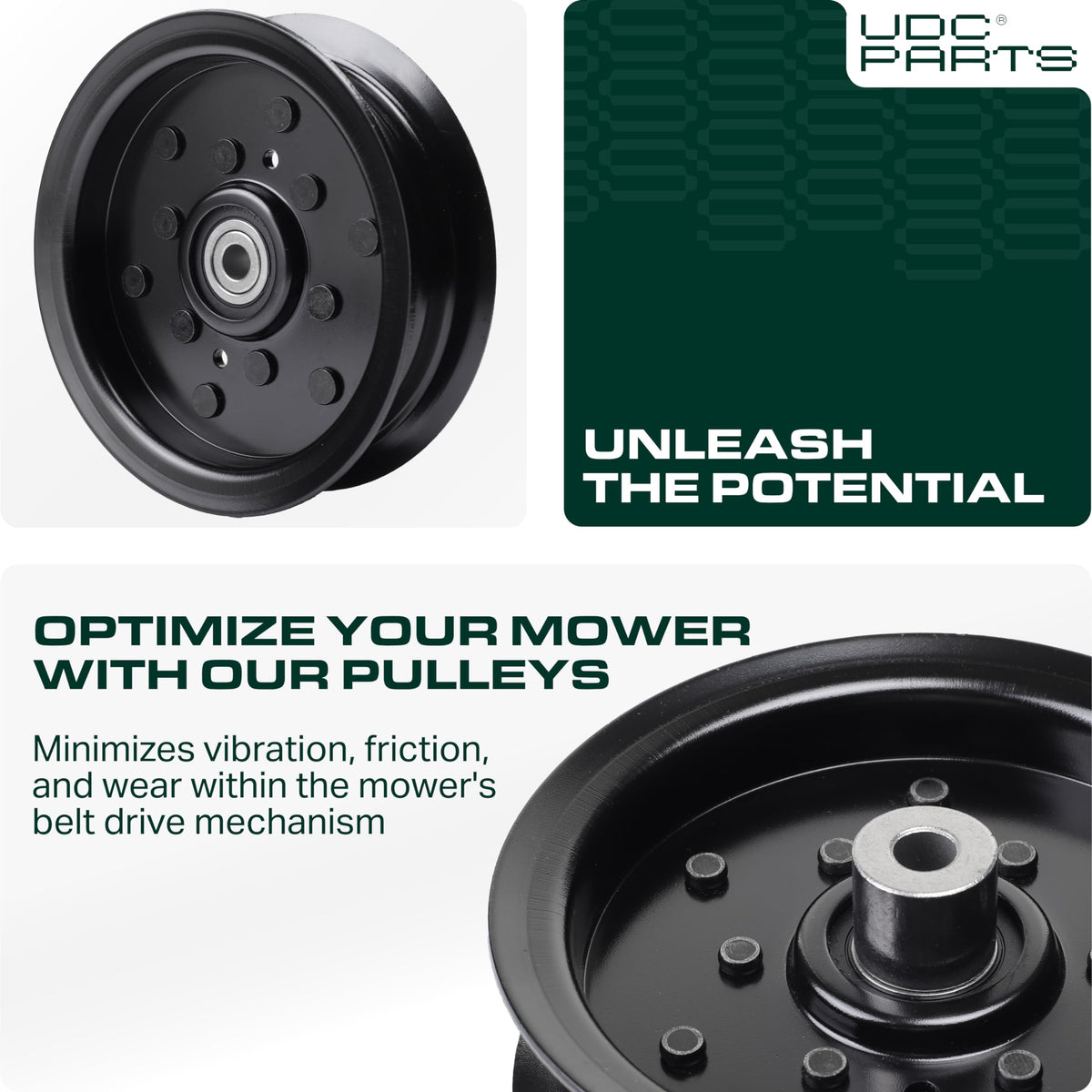 UDC Parts idler pulley demonstrates broad compatibility with multiple brands