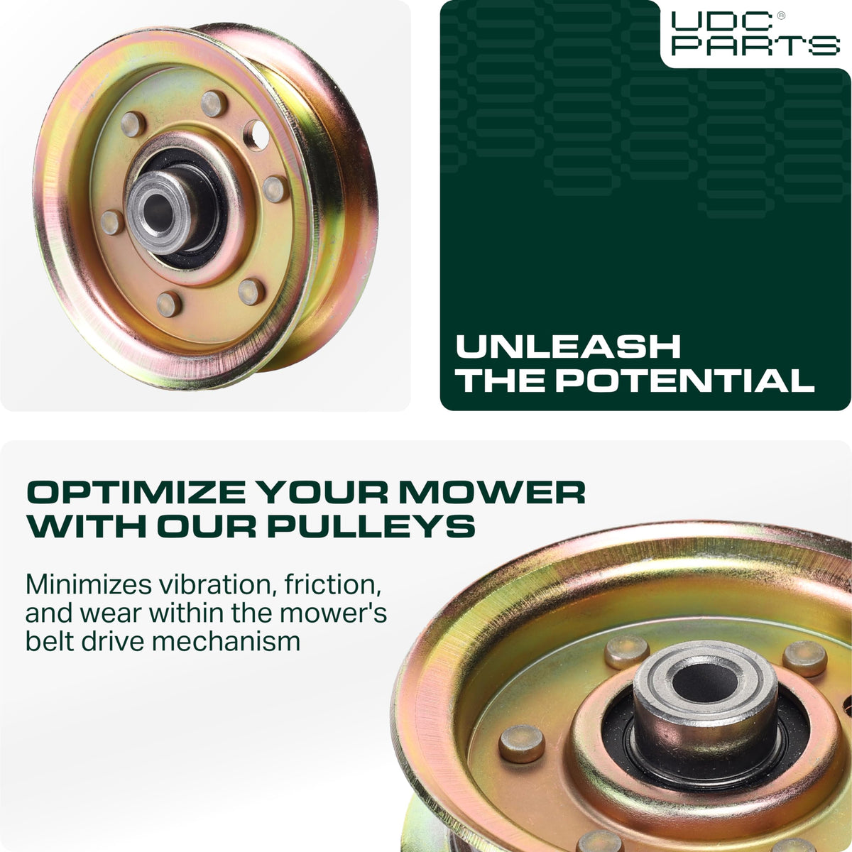 UDC Parts idler pulley Husqvarna compatible for reliable replacement