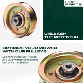 UDC Parts idler pulley Husqvarna compatible for reliable replacement