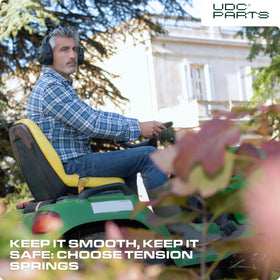 UDC Parts lawn-tractor tension spring supports smooth deck operation during mowing tasks.