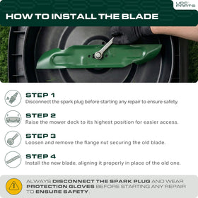 UDC Parts M170642 blade durable steel construction for long life