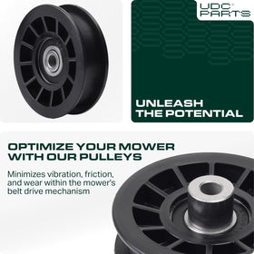 UDC Parts Poulan idler pulley replacement—minimizes downtime.