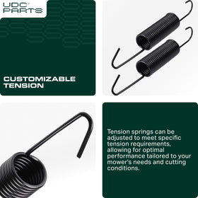 UDC Parts Sabre 1642HS tension spring delivers reliable compatibility with Sabre mower models.