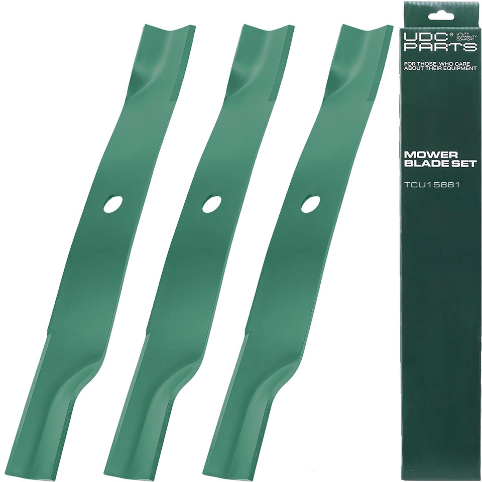 UDC Parts TCU15881 60-inch blade front view shows sturdy construction for durable mowing