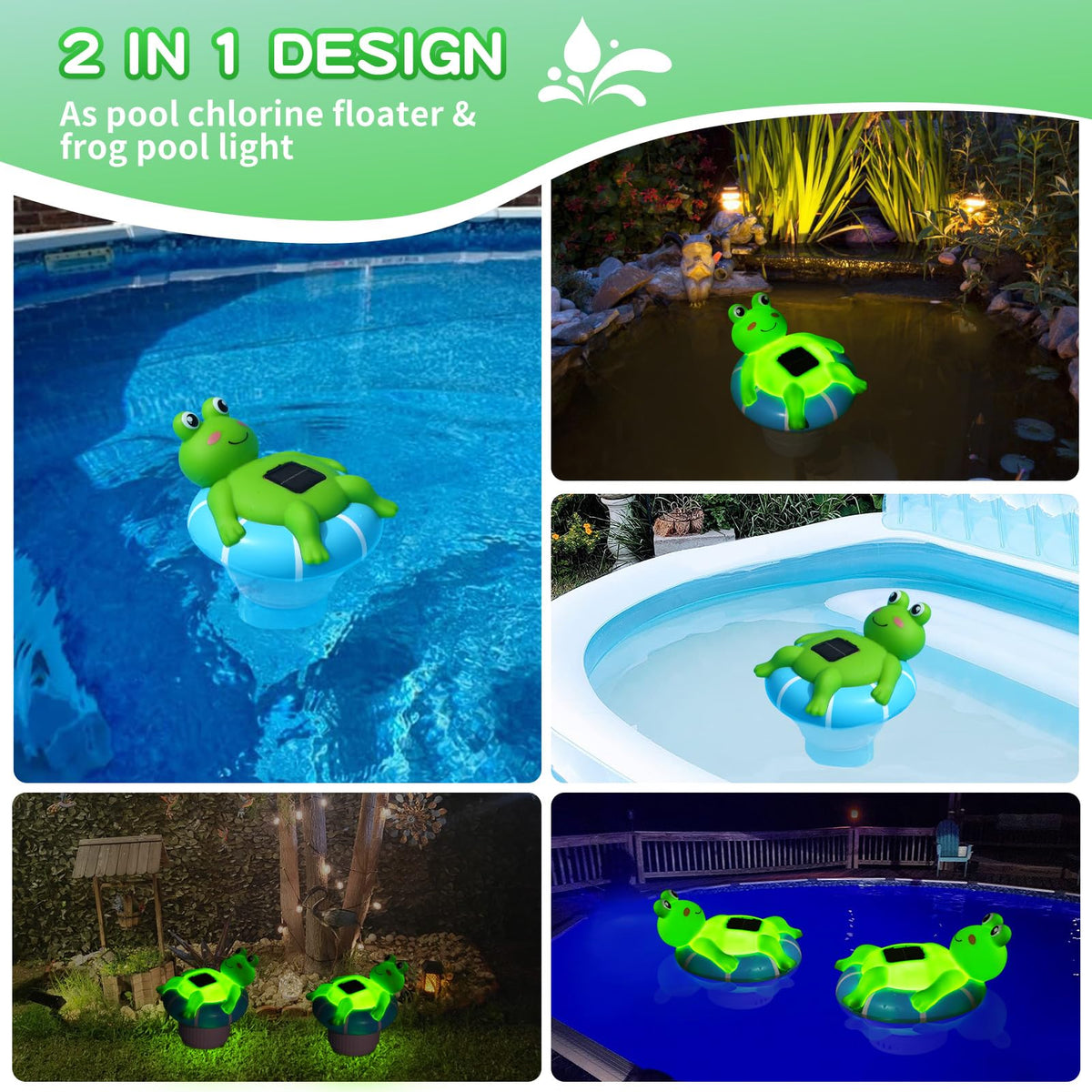 Uekars flamingo glow design chlorine floater adds playful ambiance.