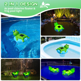 Uekars flamingo glow design chlorine floater adds playful ambiance.