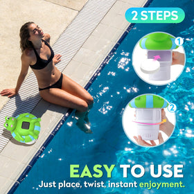 Uekars IP68 waterproof, anti-sink design stays floating and upright.