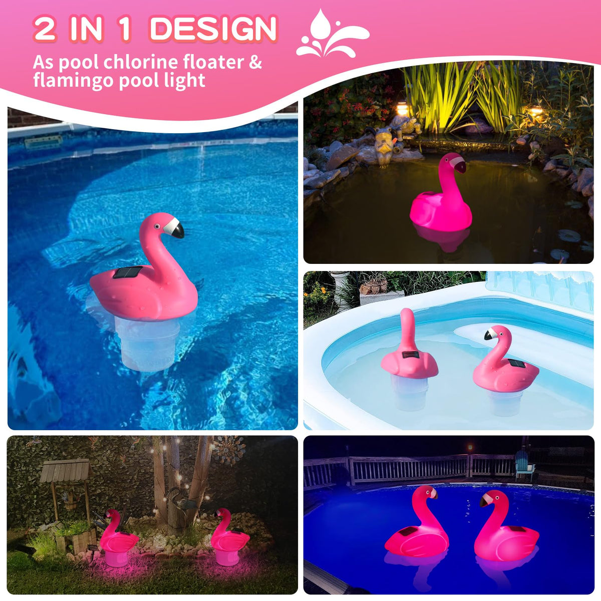 Uekars Solar Flamingo Floater dispensing vents close-up showing adjustable release