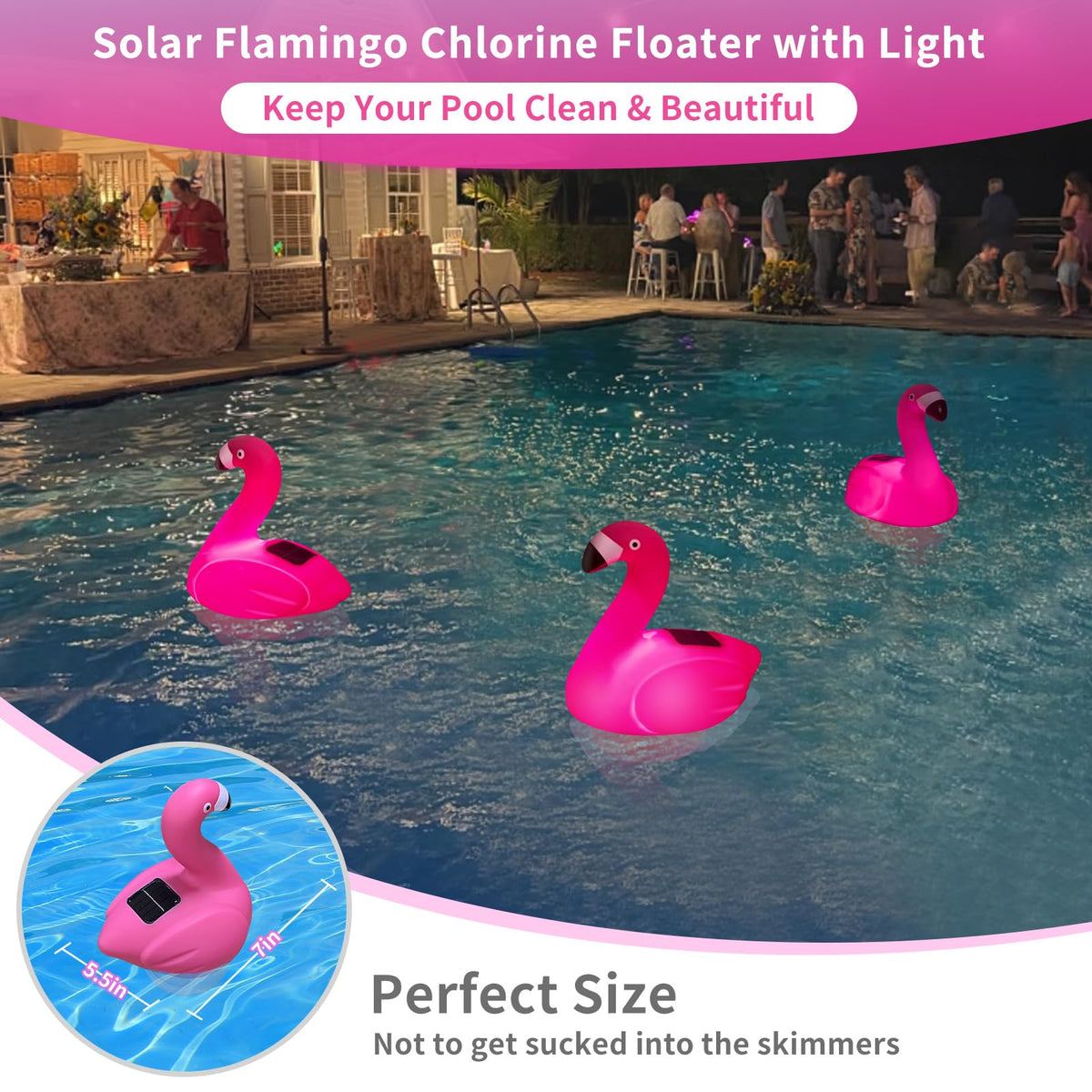 Uekars Solar Flamingo Floater refill cap detail for easy loading