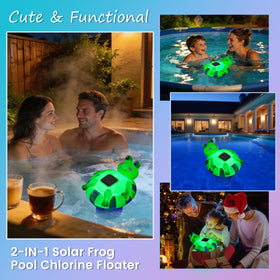Uekars floater doubles as garden décor when not in use.