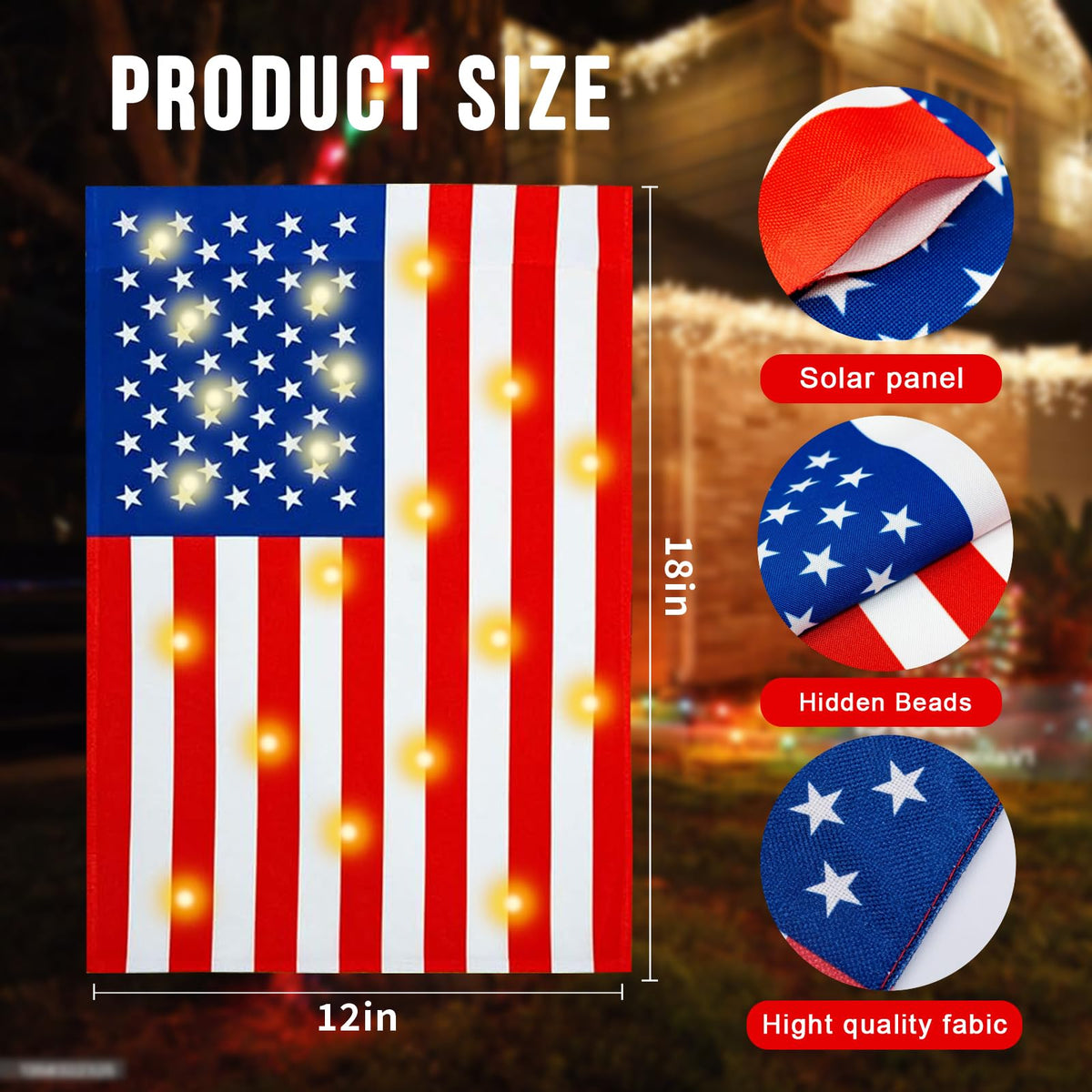 Double-sided Uelfbaby flag remains clearly visible from both sides.