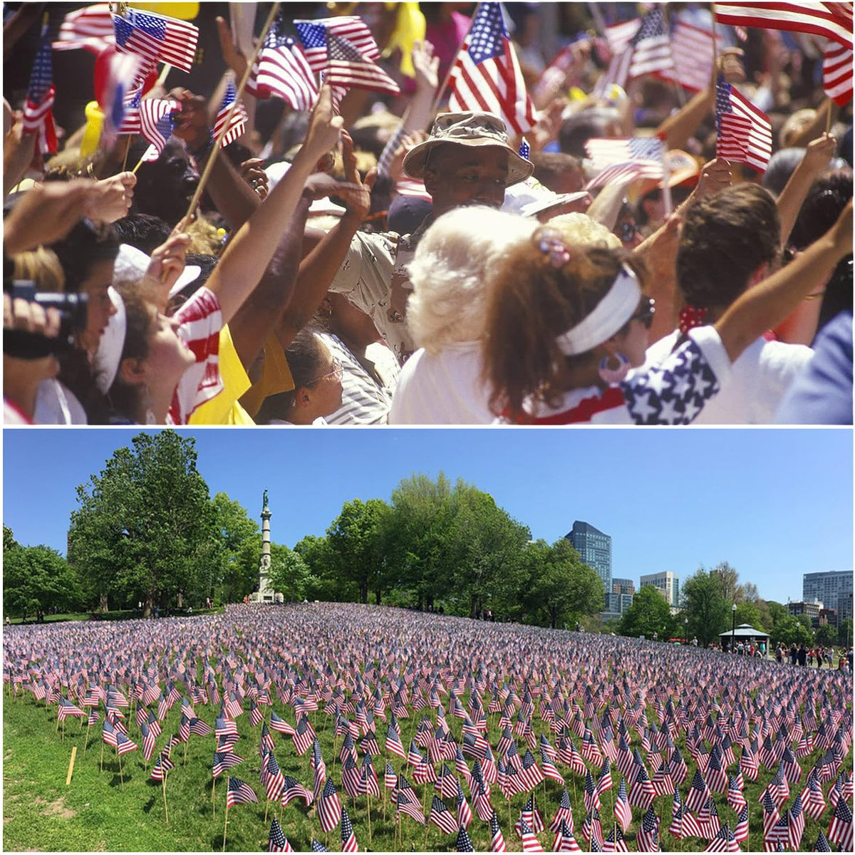 Uelfbaby 12-pack flag set for Memorial Day and Independence Day