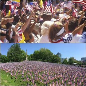 Uelfbaby 12-pack flag set for Memorial Day and Independence Day