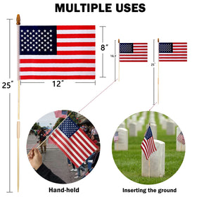 Uelfbaby flag pole assembly for quick setup