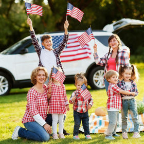 Uelfbaby flags ideal for Memorial Day and 4th of July events.