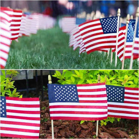 Uelfbaby outdoor patriotic flags for garden and storefronts
