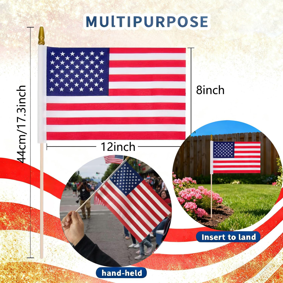 Uelfbaby polyester flags resist tearing and fading for long-lasting color.