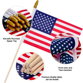 Uelfbaby wooden stick with gold tip highlights sturdy construction.