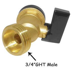 Uenede solid brass construction shows long-lasting reliability in outdoor water systems.