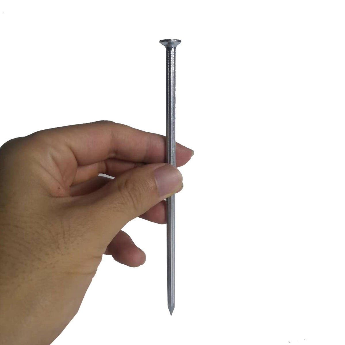 UEUORF galvanized finish stake highlighting durability for long-term use.