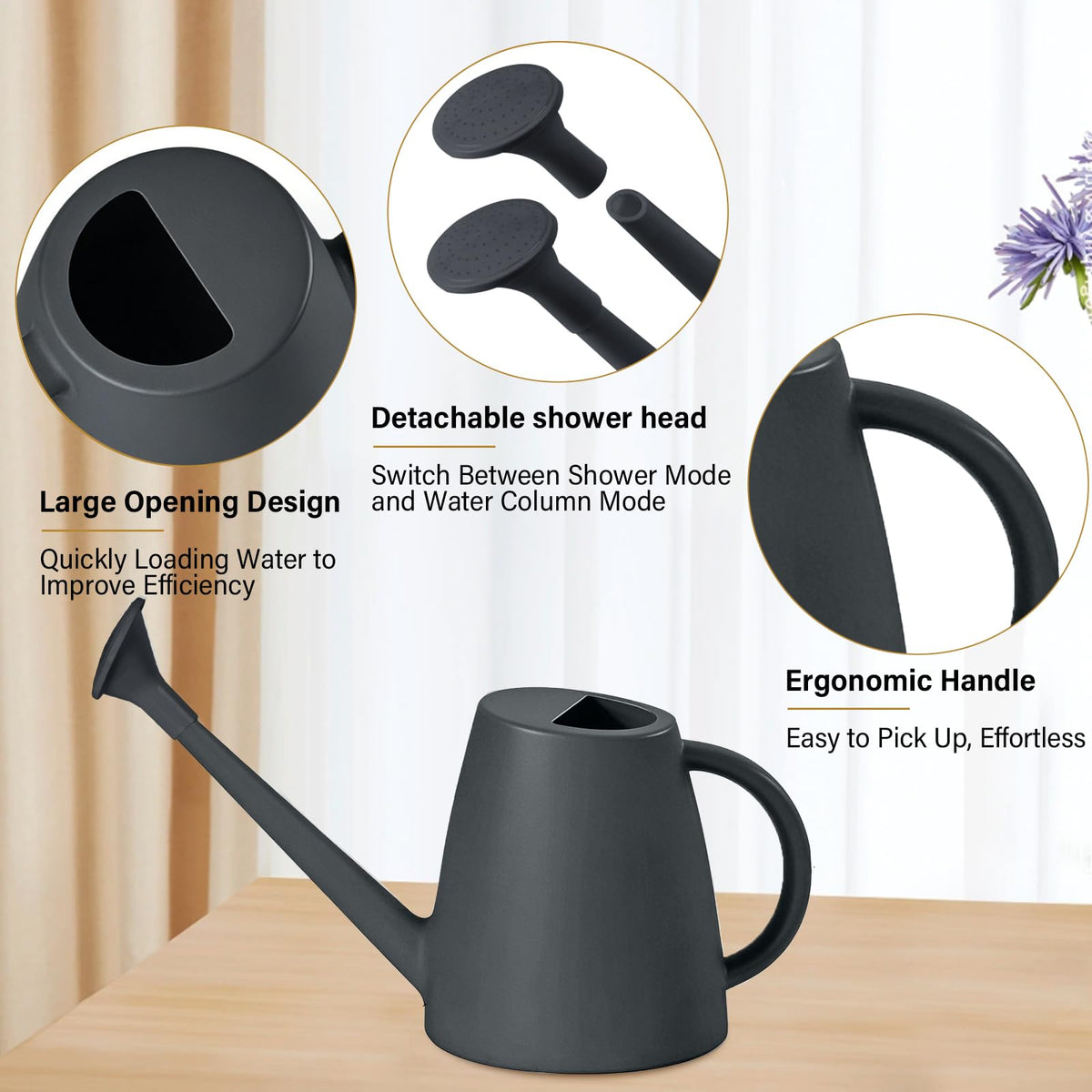 UFANME long-spout design enables precise water flow