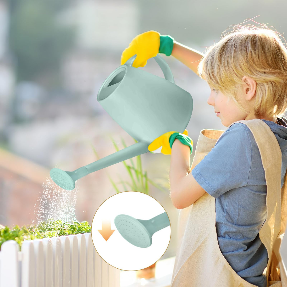 UFANME long-spout design aids controlled water flow.