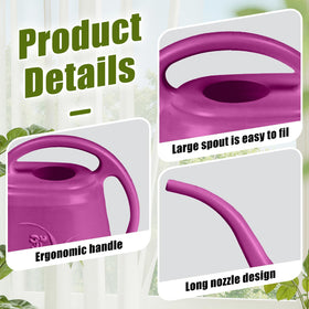 UFANME rose red watering can spout close-up showing controlled flow