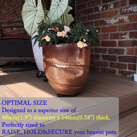 UFelice solid rubber feet resist compression for lasting stability