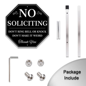 Uflashmi no soliciting sign side view for high visibility