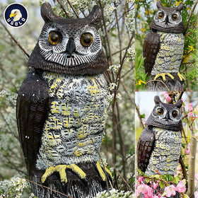 Ugold solar charging with USB backup keeps the owl ready in all weather