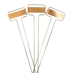 Ugold copper plant labels pack showing writing area for easy garden labeling.