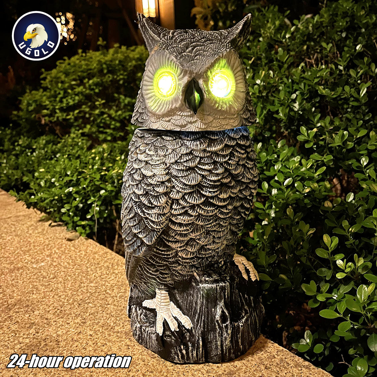 Ugold Snow Owl realistic-hoot delivers natural ambience outdoors