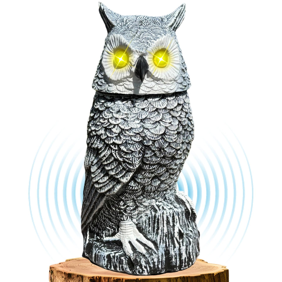 Ugold Snow Owl solar-panel-back design for eco-friendly outdoor lighting