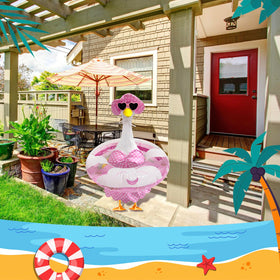 UGRASEA Garden party setup featuring goose outfit for whimsy