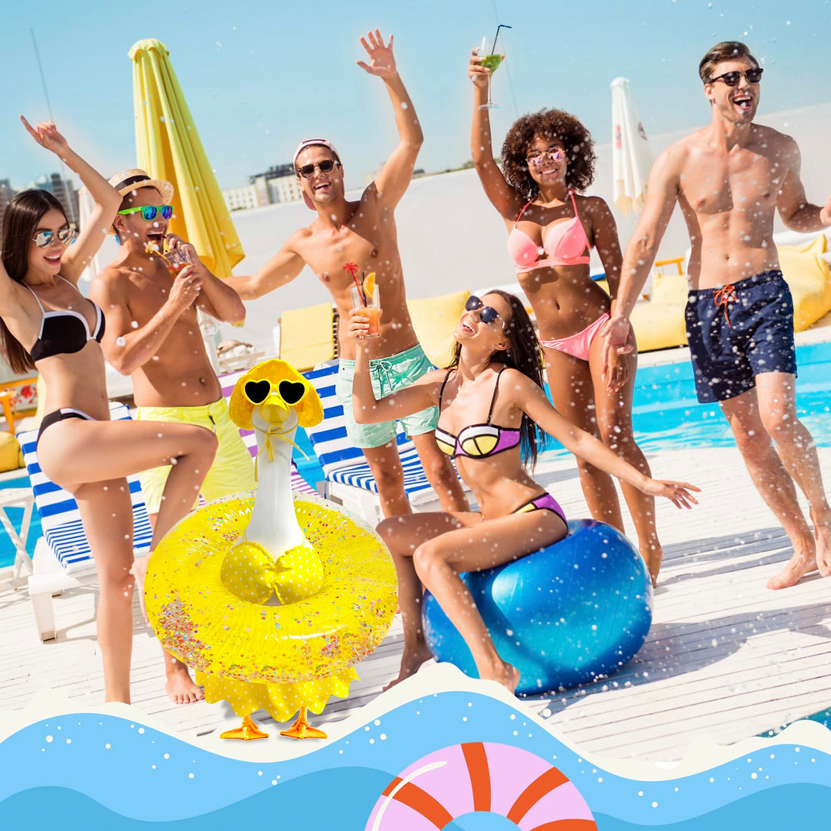 UGRASEA outdoor decor ready for poolside parties and yard gatherings