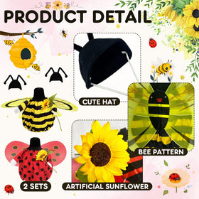 UGRASEA Sunflower hat goose costume adds seasonal charm to outdoor spaces.