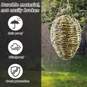 Ugyan Natural reed material detail emphasizes rustic garden charm and durability.