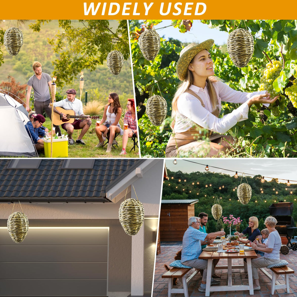 Ugyan wind- and rain-resistant nest stays intact through seasons for outdoor use.