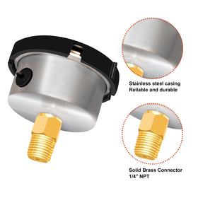 Uharbour gauge designed for sand filters, pools, spas, and aquariums