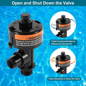 Uharbour valve supports a wide compatibility with pool filters and pumps.