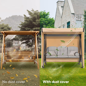 uHousDeco windproof-strap system stays secure on windy patios
